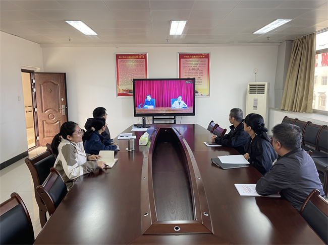 图为事业统计线上培训南宁分会场